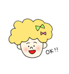 色素薄い系女子（個別スタンプ：1）