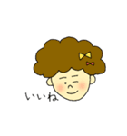 色素薄い系女子（個別スタンプ：6）