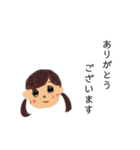二つ括りの子（個別スタンプ：3）