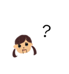 二つ括りの子（個別スタンプ：13）