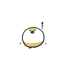 クリーム文鳥スタンプ（個別スタンプ：20）