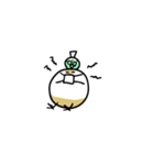 クリーム文鳥スタンプ（個別スタンプ：30）