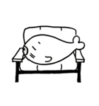 ちょっと元気がないごまちゃんの日常（個別スタンプ：9）