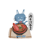 とある青いネコの日常（個別スタンプ：15）