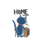 とある青いネコの日常（個別スタンプ：40）