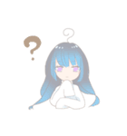 ゆるい灰色女の子のスタンプ（個別スタンプ：9）