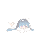 ゆるい灰色女の子のスタンプ（個別スタンプ：12）