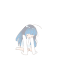 ゆるい灰色女の子のスタンプ（個別スタンプ：14）