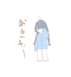 ゆるい灰色女の子のスタンプ（個別スタンプ：20）