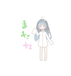 ゆるい灰色女の子のスタンプ（個別スタンプ：22）