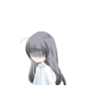 ゆるい灰色女の子のスタンプ（個別スタンプ：27）