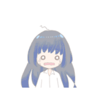 ゆるい灰色女の子のスタンプ（個別スタンプ：34）