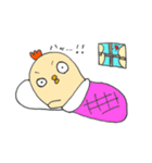 複雑な気持ちになる鳥（個別スタンプ：8）