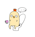 複雑な気持ちになる鳥（個別スタンプ：9）