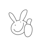 仲良しうさぎとにんじん（個別スタンプ：5）