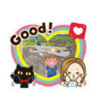 かわいいクレヨンタッチ5（個別スタンプ：3）