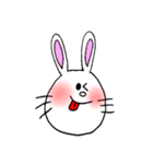 ほっぺたが赤いうさぎちゃんたち（個別スタンプ：6）