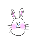 ほっぺたが赤いうさぎちゃんたち（個別スタンプ：7）