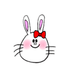 ほっぺたが赤いうさぎちゃんたち（個別スタンプ：8）