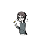 目の下のくま子さん（個別スタンプ：1）