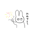 だるそうなウサギ（個別スタンプ：14）