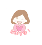 かわいい彼女のスタンプ（個別スタンプ：4）