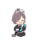 気難しいネコ少女 (JP)（個別スタンプ：2）