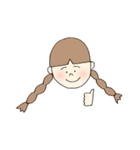 色素薄い系女子2（個別スタンプ：1）