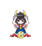 血液型＆星座 カワイイ女の子（個別スタンプ：6）