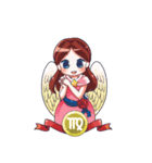 血液型＆星座 カワイイ女の子（個別スタンプ：11）