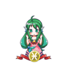 血液型＆星座 カワイイ女の子（個別スタンプ：16）