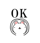 リモートワーク 豆くま（個別スタンプ：10）