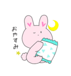 座り込むうさぎ（個別スタンプ：20）
