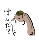 もっちりハムちゃん軍曹（個別スタンプ：34）