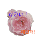 フラワーあいさつ韓国語（個別スタンプ：8）