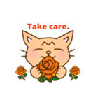 ゆる猫スタンプ～英語編～（個別スタンプ：5）