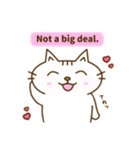 ゆる猫スタンプ～英語編～（個別スタンプ：15）