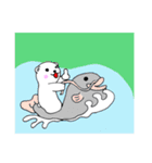 いざ！白くま（個別スタンプ：12）