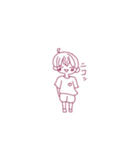 中性的な子のスタンプ（個別スタンプ：1）
