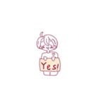 中性的な子のスタンプ（個別スタンプ：2）