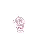 中性的な子のスタンプ（個別スタンプ：4）