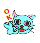 水色 にゃんしー（個別スタンプ：5）