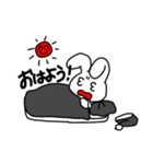 基本的に笑顔で対応するうさぎさん（個別スタンプ：1）