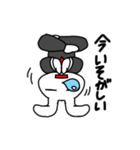 基本的に笑顔で対応するうさぎさん（個別スタンプ：15）