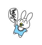 基本的に笑顔で対応するうさぎさん（個別スタンプ：25）