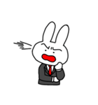 基本的に笑顔で対応するうさぎさん（個別スタンプ：38）