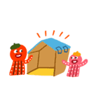 家で過ごすタコの親子（個別スタンプ：21）