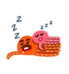 家で過ごすタコの親子（個別スタンプ：25）
