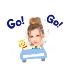 ゆんちゃんスタンプ①若いVer♡笑（個別スタンプ：3）