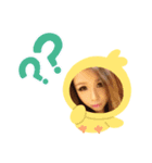 ゆんちゃんスタンプ①若いVer♡笑（個別スタンプ：6）